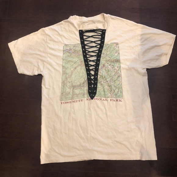 NWOT - LF one of a kind lace up T-shirt - Picture 1 of 6